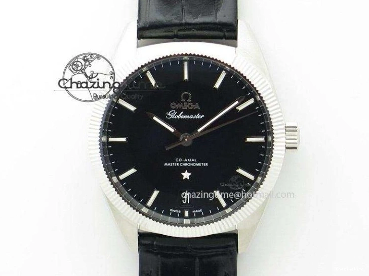 0508 Chic Planet Ocean Master Chrono 45mm SS OM 1:1 Best Edition Blue Dial On Blue Rubber Strap A 8172